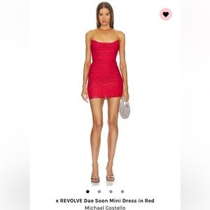 REVOLVE x Michael Costello Red Mini dress